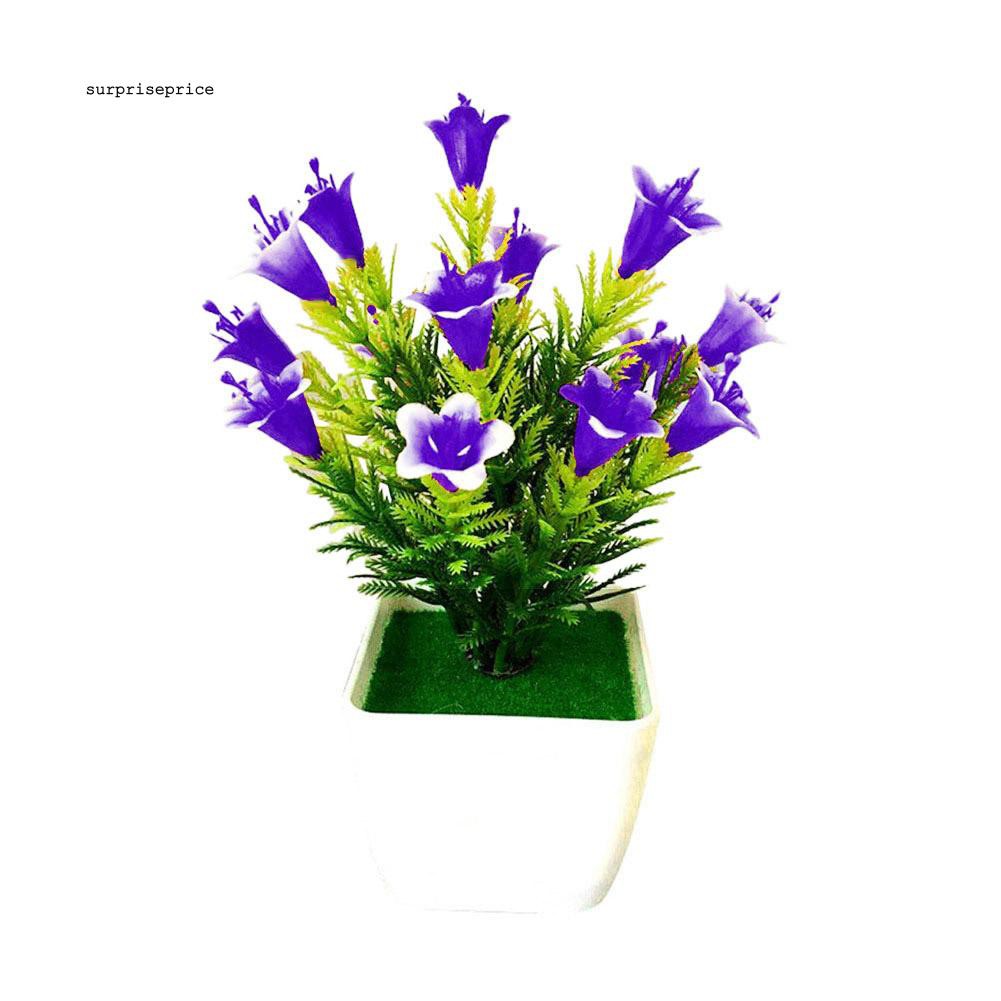 Hoa giả dùng trang trí nội thất / đám cưới kèm chậu tiện dụng