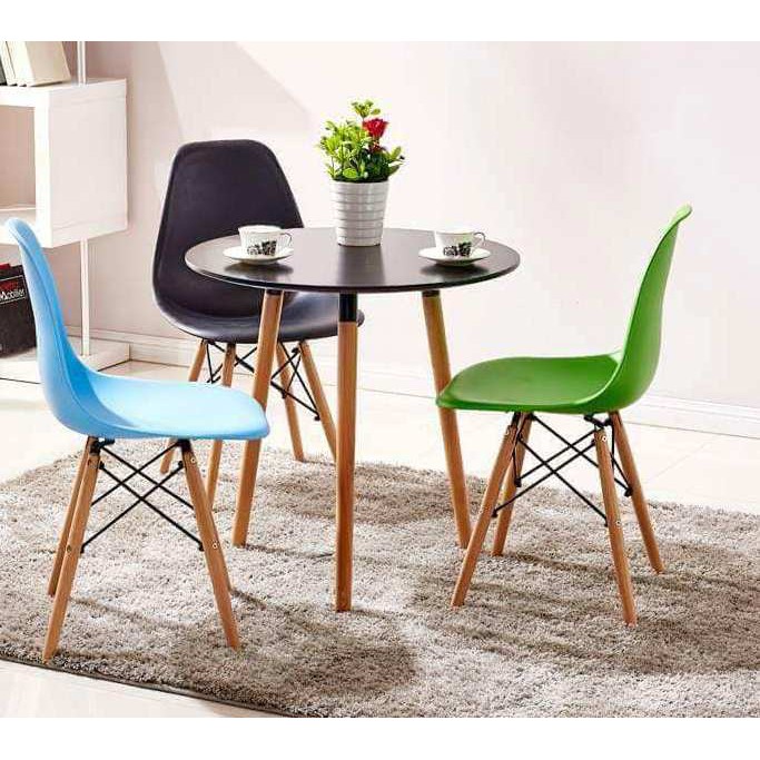 BÀN EAMES TRÒN Đường Kính 60cm chân Gỗ Bàn Làm Việc,Bàn Ăn,Cafe-Hàng Nhập Khẩu(CAM KẾT NHƯ HÌNH 100%) | BigBuy360 - bigbuy360.vn