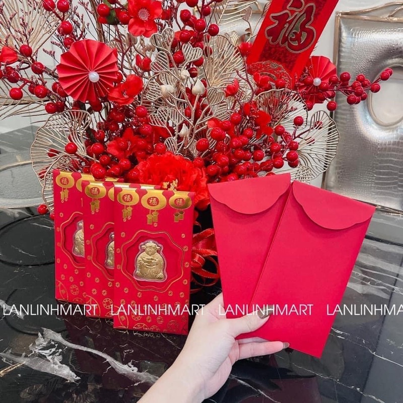 COMBO 10 CÁI #59kkk LÌ XÌ THẦN TÀI MAY MẮN