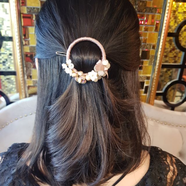 [CÓ SẴN]Cặp tóc nửa đầu hand made cao cấp