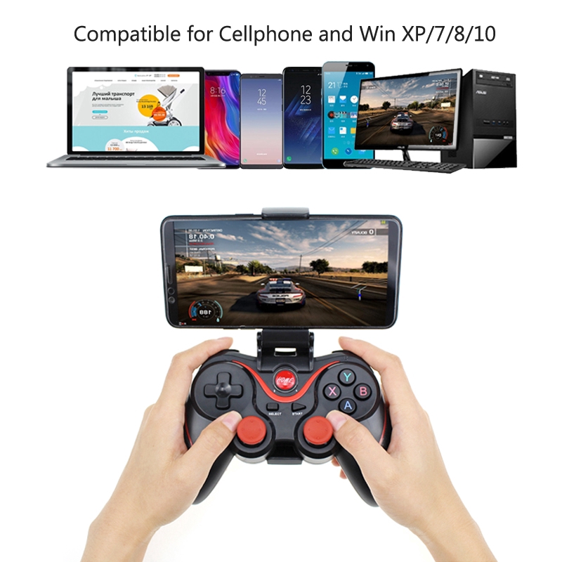 X3 Wireless Joystick Gamepad Game Controller Bluetooth 3.0 Remote Control Mobile Phone Tablet Holder