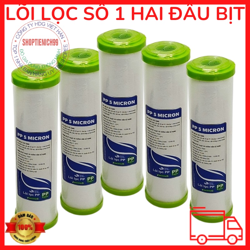 Combo 3 Lõi Lọc Hai Đầu Bịt Aqua Life Số 1 Lõi lọc nước số 1/ Lõi Lọc Nước PP10’’ Chuẩn Lắp Cho Các Máy RO.