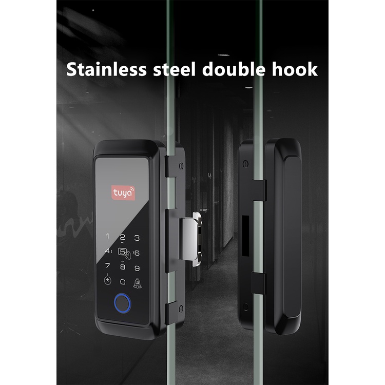 Mua Khóa vân tay King Guard KG-KC2 App TUYA cho cửa kính loại cửa lùa ...