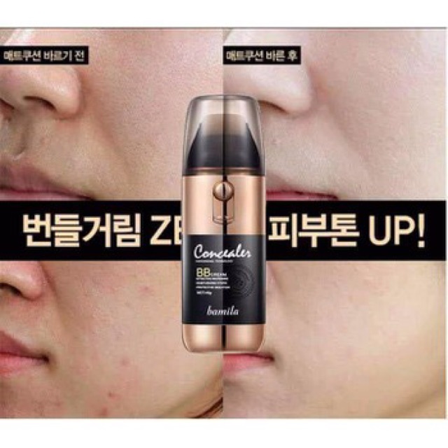 Sale 38% BB lăn kem nền che khuyết điểm cực tốt Bamila+ Tặng 1 miếng mặt nạ | BigBuy360 - bigbuy360.vn