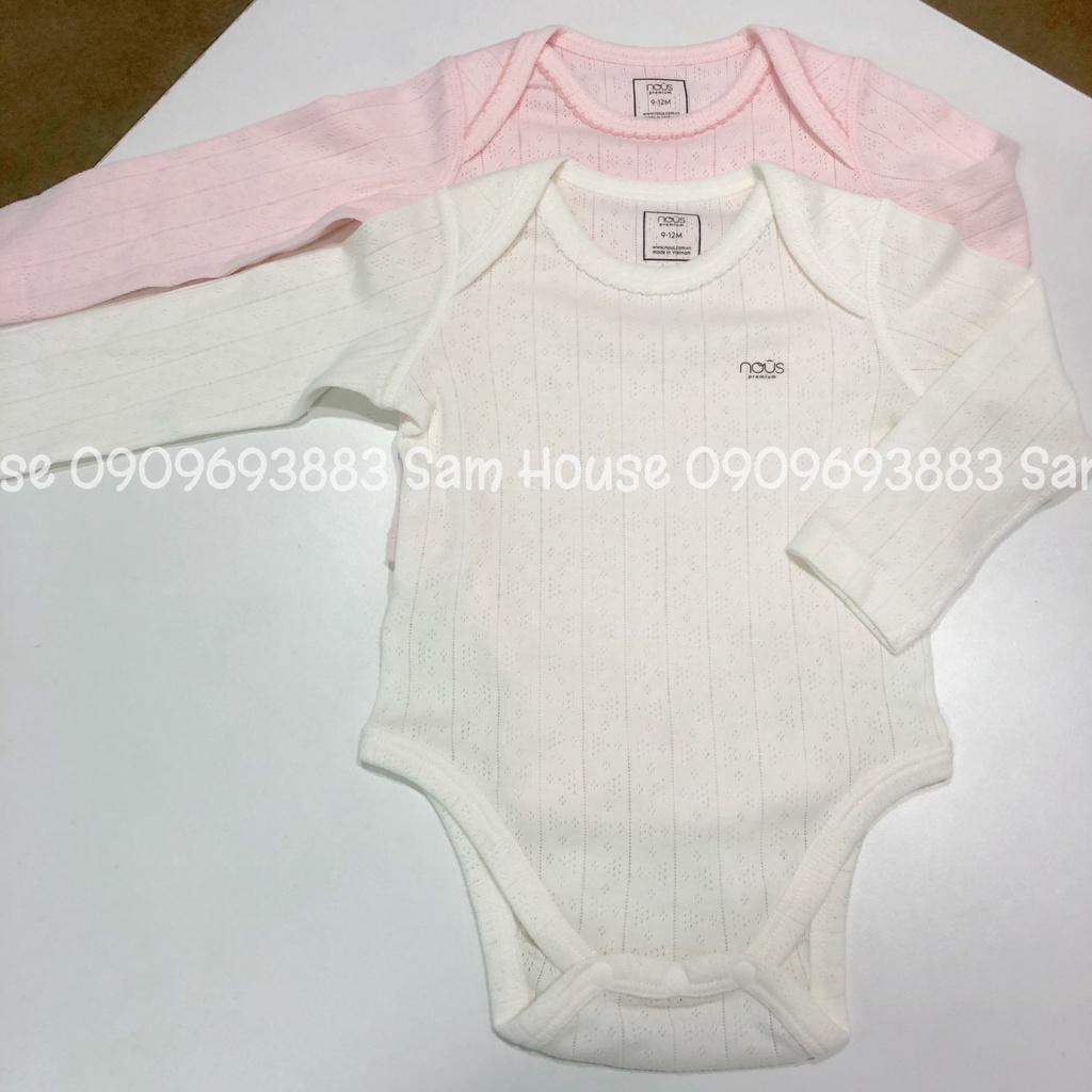 Nous 2022 - Sét Bodysuit dài tay cho bé trai, bé gái vải Premium