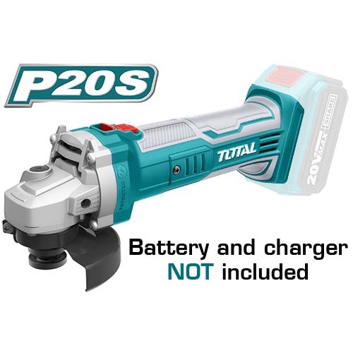 Body Thân Máy Mài Dùng Pin Sạc 20v 100mm Total TAGLI1001 (Chưa bao gồm pin xạc) Trục chính M10  - Cắt sắt cầm tay