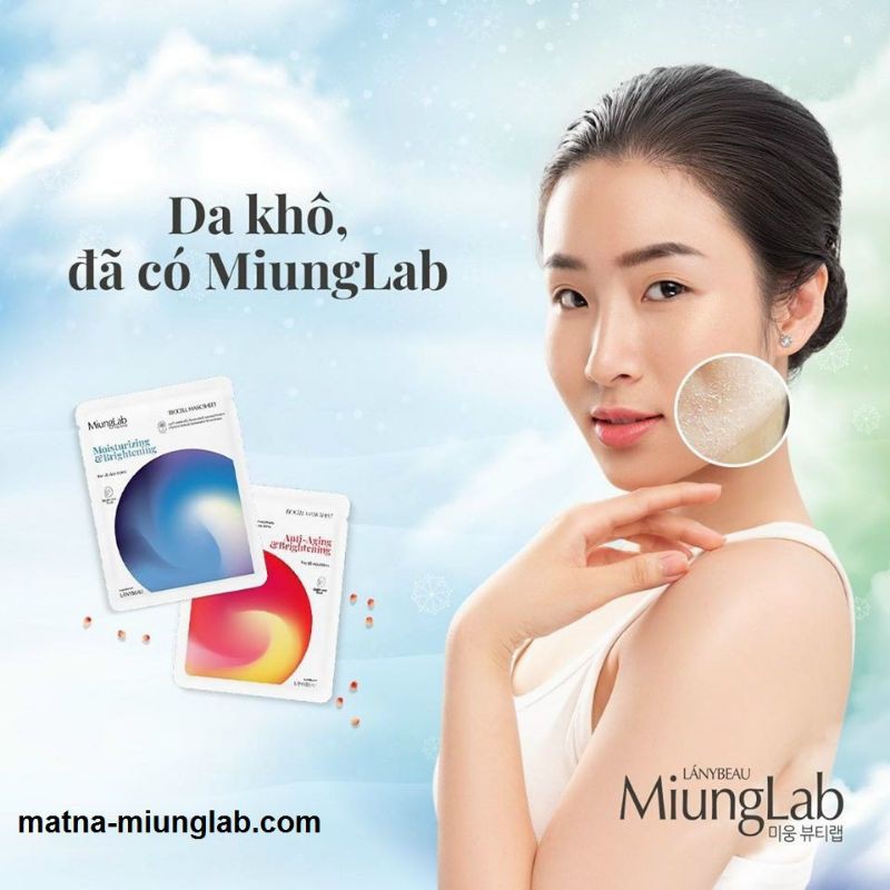 Mặt nạ Miung Lab được làm từ 100% nước dừa tươi nguyên chất theo công nghệ Biocell Hàn Quốc.