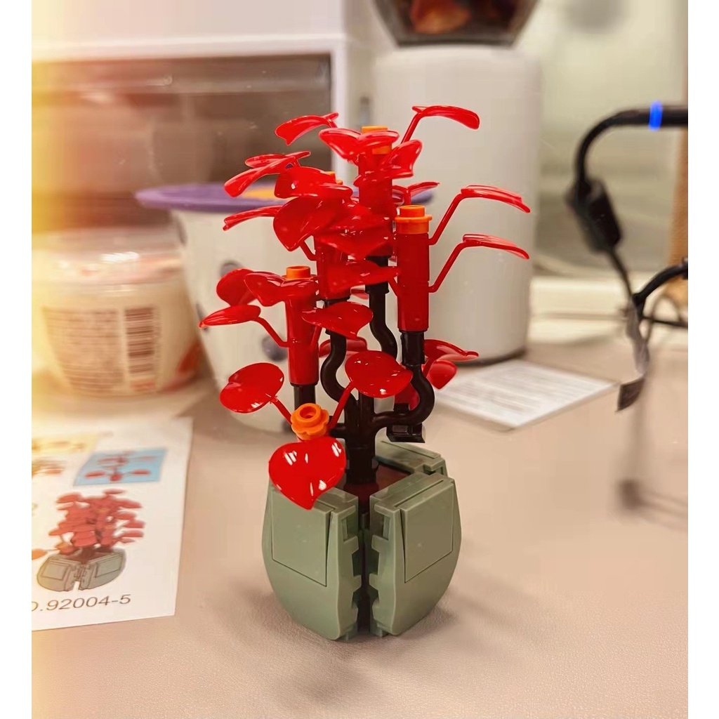 Lego lắp ráp Chậu Sen Đá, Xương rồng.