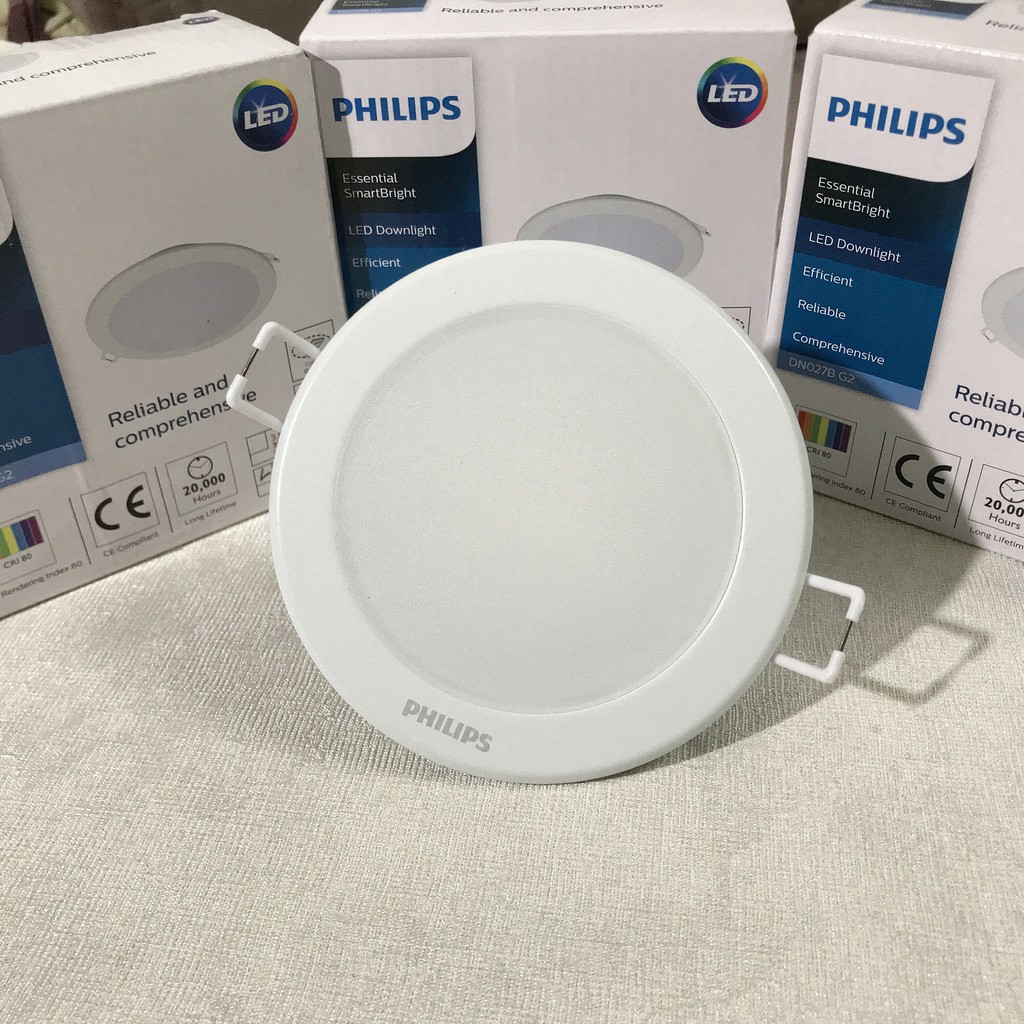 Đèn PHILIPS LED Âm trần Tròn DN027B G2 7w,10w,14w,17w,20w - [HÀNG CHÍNH HÃNG] - Dải công suất rộng, kiểu dáng đa dạng