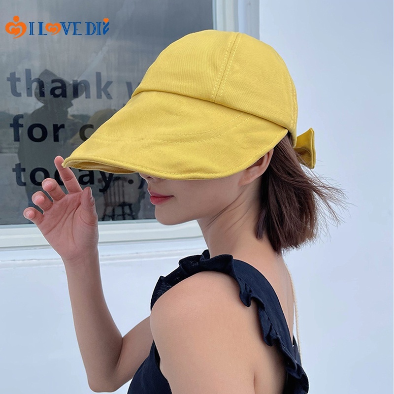 Mũ Vành Rộng Chống Tia UV Màu Sắc Đơn Giản Dành Cho Nữ