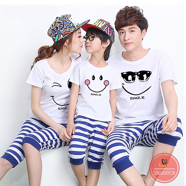 Áo thun gia đình 3 người - Thun cotton - Đủ size cả nhà | SGSHOP