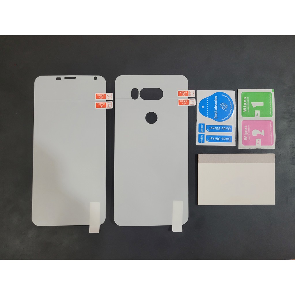 Miếng dán dẻo LG G7/ LG G8/ LG V30/ LG V30+/ LG V40/ LG V50  mặt trước và mặt sau