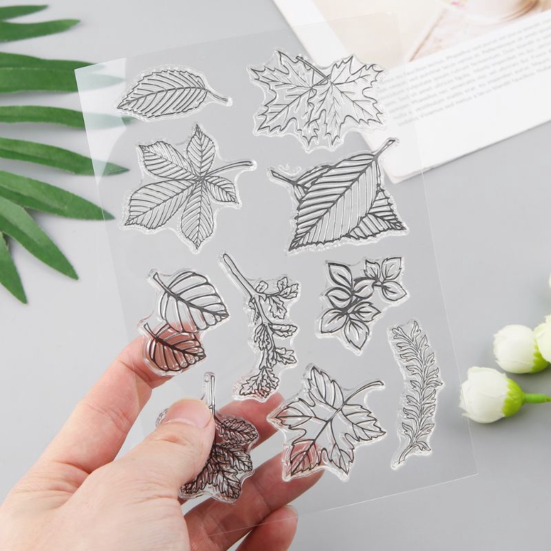 Khuôn tạo hình chiếc lá bằng silicone dùng trang trí album thủ công DIY