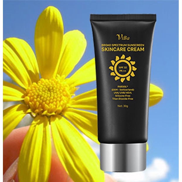 Kem chống nắng phổ rộng Viba dưỡng da nâng tông kiềm dầu SPF 32, PA ++ bảo vệ khỏi tia UV