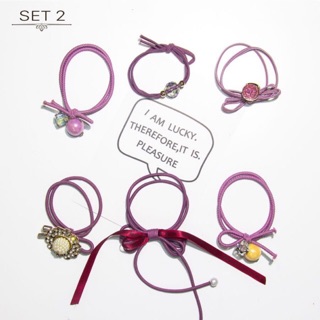 Set 6 đồ cột tóc có 4 màu lựa chọn