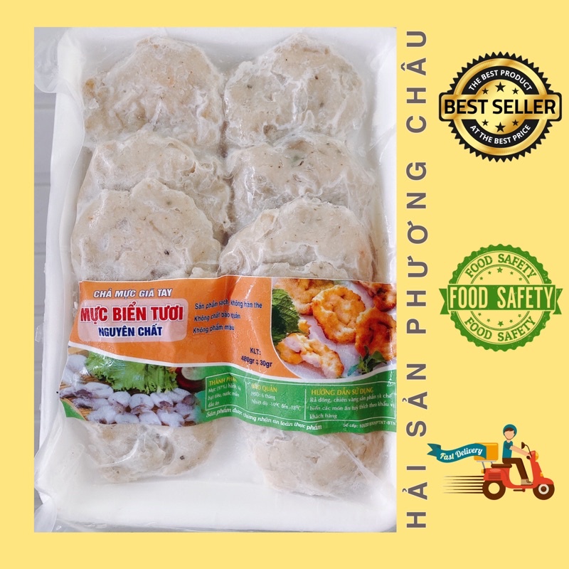 [HỎA TỐC SG] Chả mực giã tay Hạ Long loại đặc biệt 500g