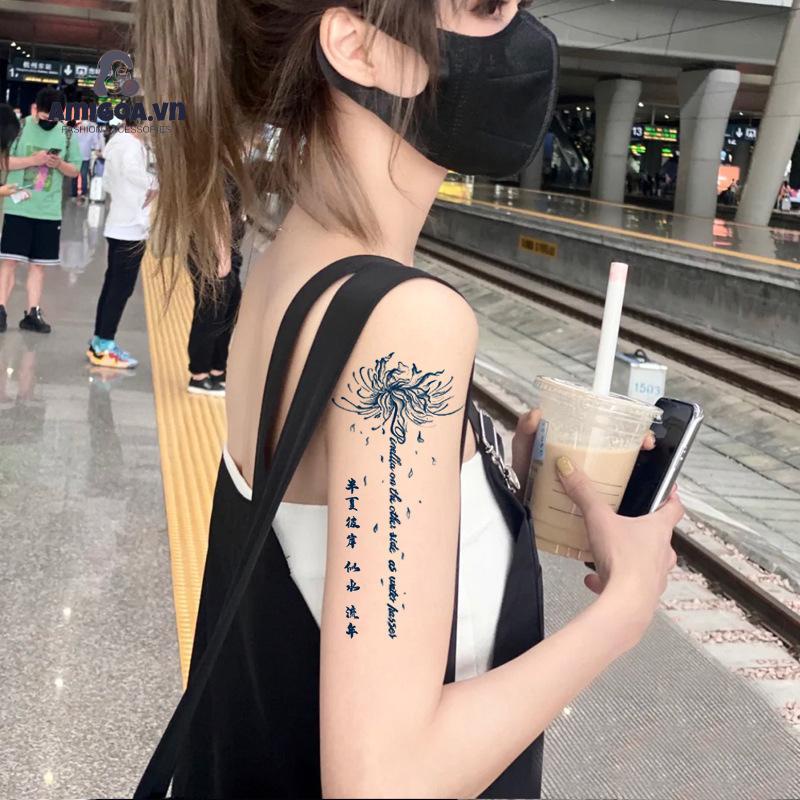 Hình Xăm Dán Bán Vĩnh Viễn Chống Nước Chống Thấm Mồ Hôi
