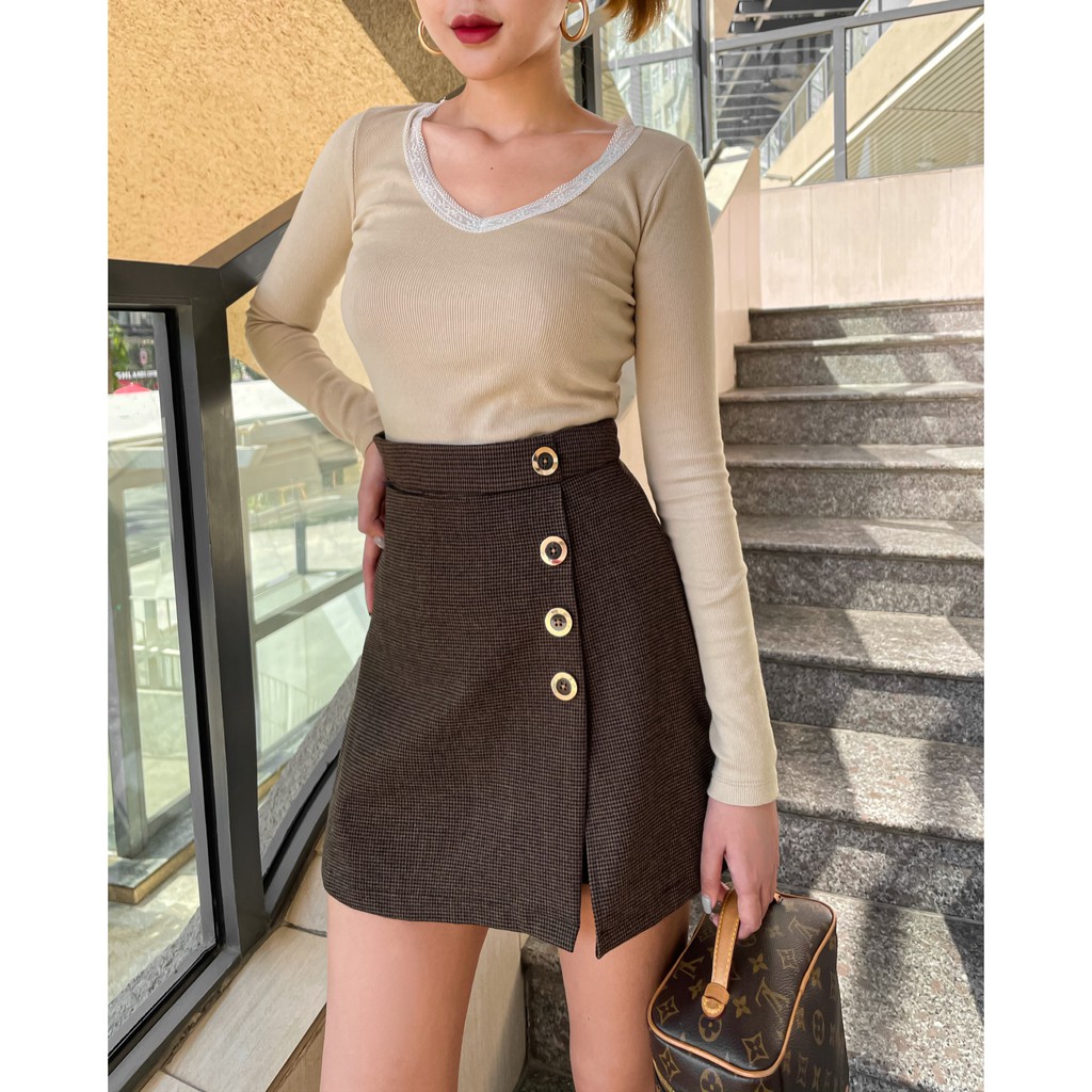 Chân Váy CHECKED SKIRT - Hàng thiết kế - NIESCLOSET20