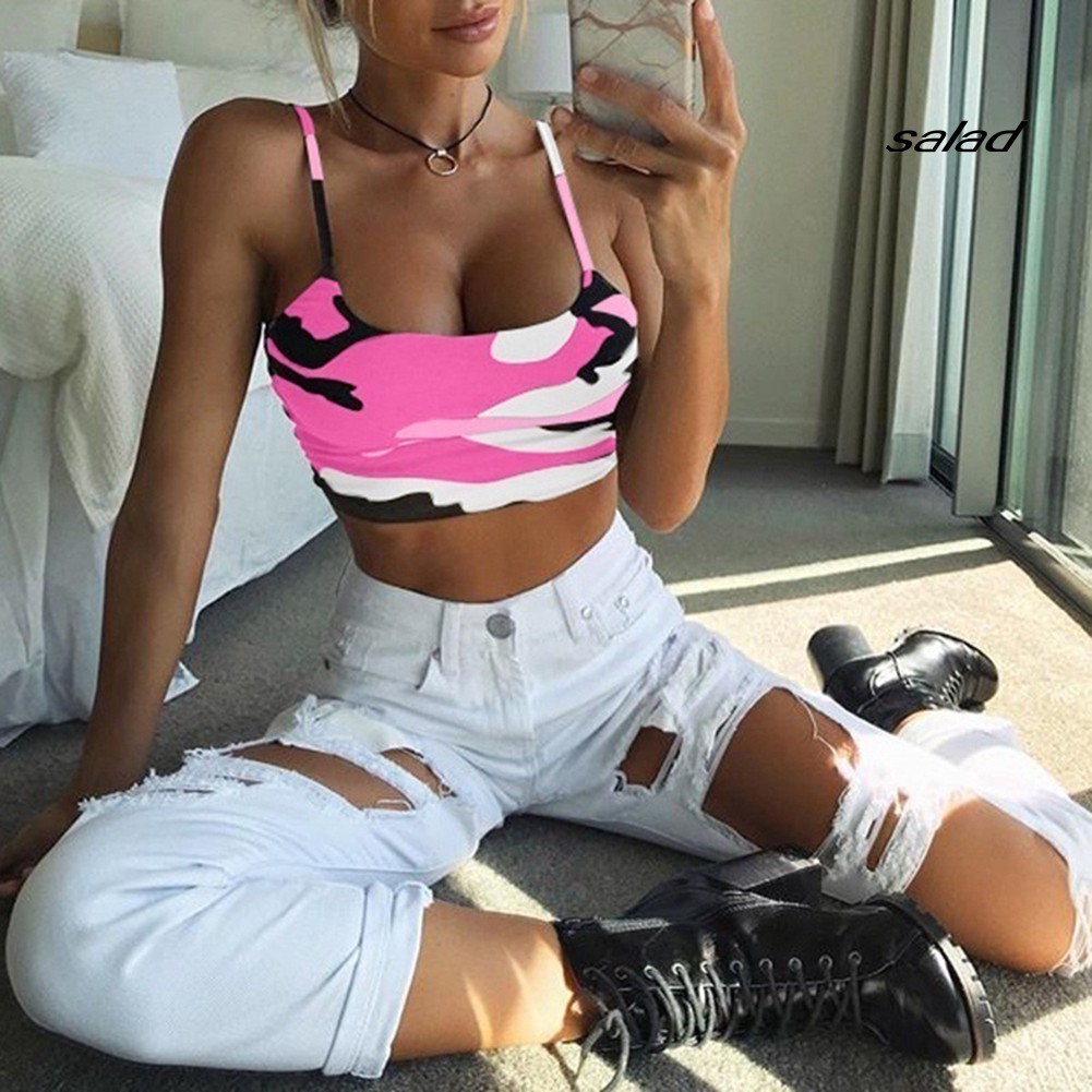 Áo Hai Dây Họa Tiết Rằn Ri Gợi Cảm Cho Nữ