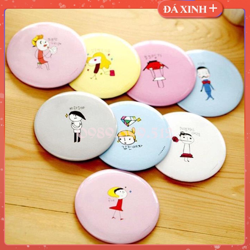 Gương Trang Điểm Mini Siêu Cute Cầm Tay Bỏ Túi Tiện Dụng