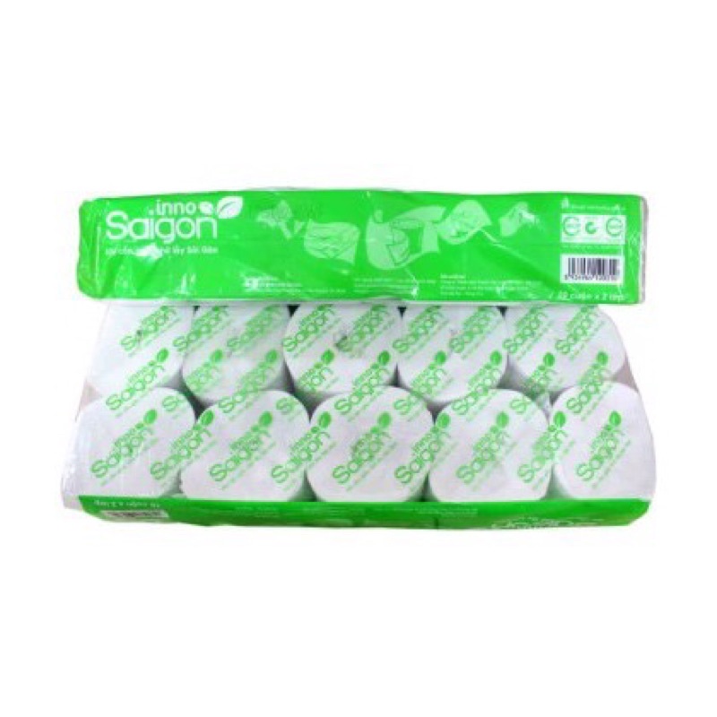 Giấy Vệ Sinh Sài Gòn Không Lõi 2 Lớp Lốc 10 Cuộn