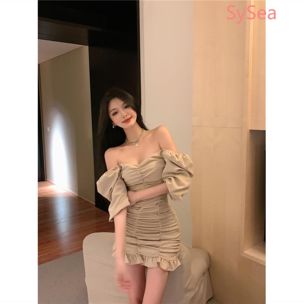 Đầm Trễ Vai Dáng Ôm Thời Trang Mùa Hè Gợi Cảm Cho Nữ