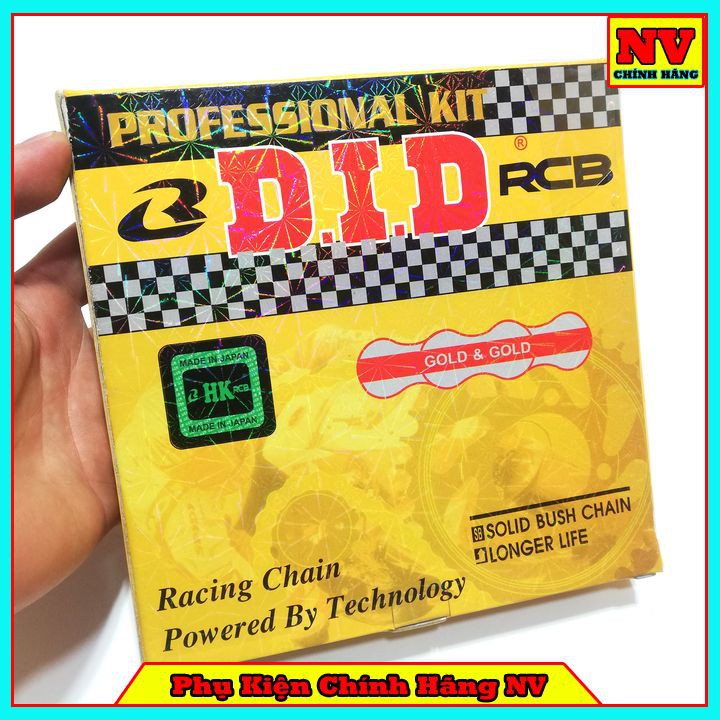 Bộ Nhông Sên Đĩa Vàng DID Cho Sirius FI, Wave, Dream, Exciter, Winner