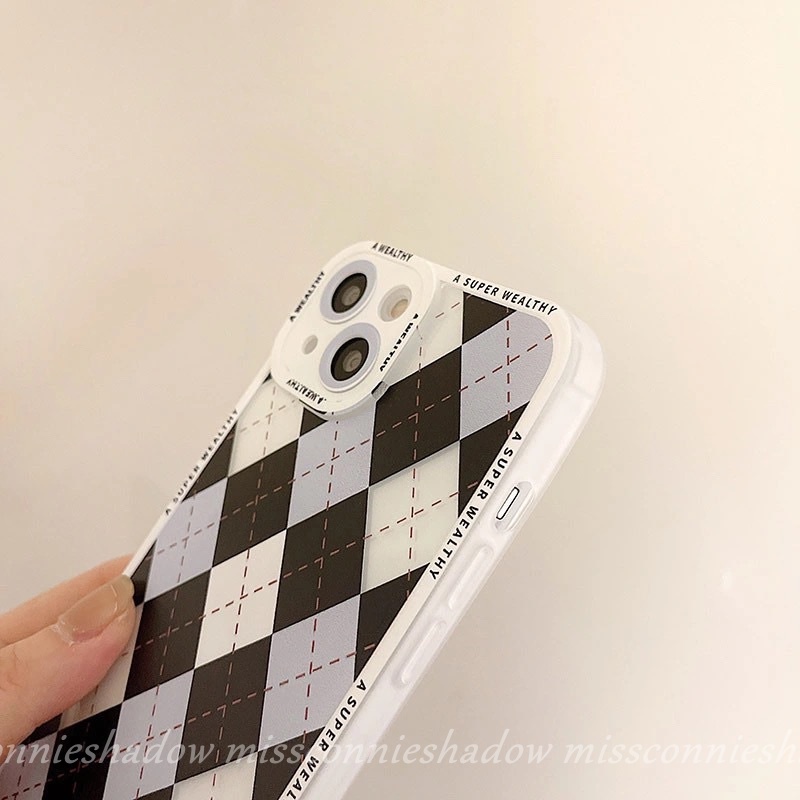 MissConnie Ốp Điện Thoại TPU Mềm Chống Sốc Trong Suốt Vân Kim Cương Cho iPhone 6 6s 7 8 Plus 11 13 12 Pro MAX X XR XS MAX SE 2020