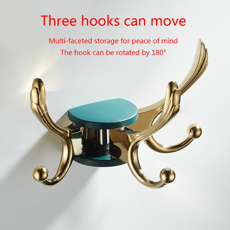 Móc Treo Đồ Gắn Tường Bằng Hợp Kim Nhôm Tiện Dụng Cho Phòng Ngủ / Phòng Tắm / Nhà Bếp
