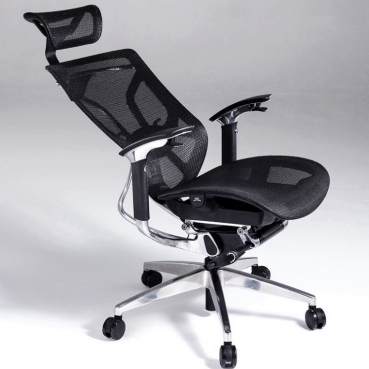 Ghế Ergonomic Công Thái Học GTChair Dvary Butterfly Đen - Khung hợp kim nhôm - Chế độ ngả lưng 160 độ