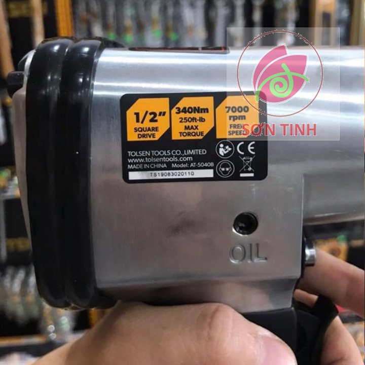 BỘ 17 MÓN SÚNG HƠI MỞ BU LÔNG 1/2'' TOLSEN 73382