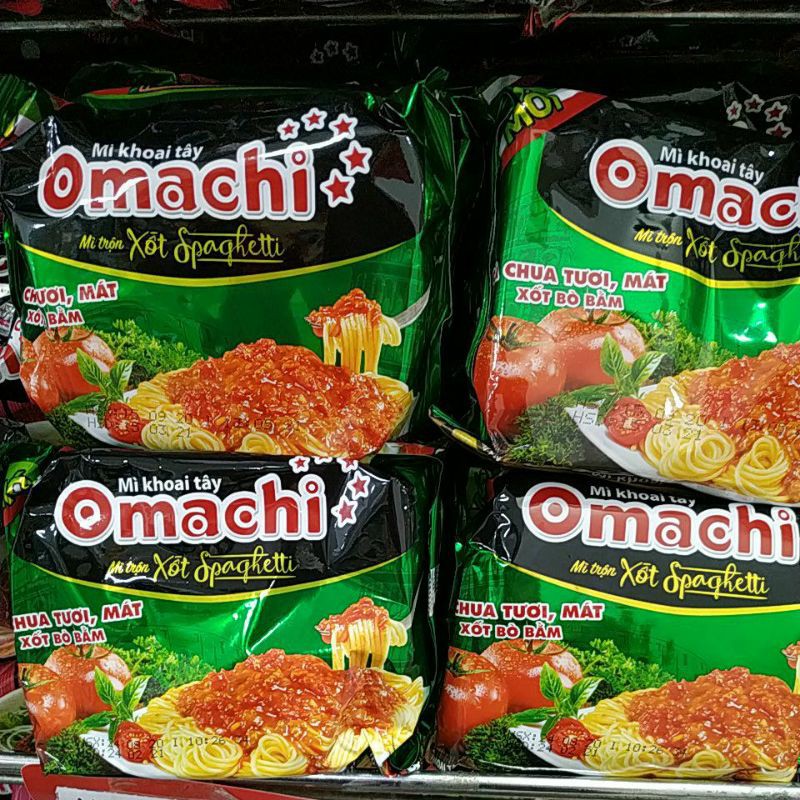 MÌ TRỘN OMACHI SỐT SPAGHETTI 91G (THÙNG 30 GÓI)