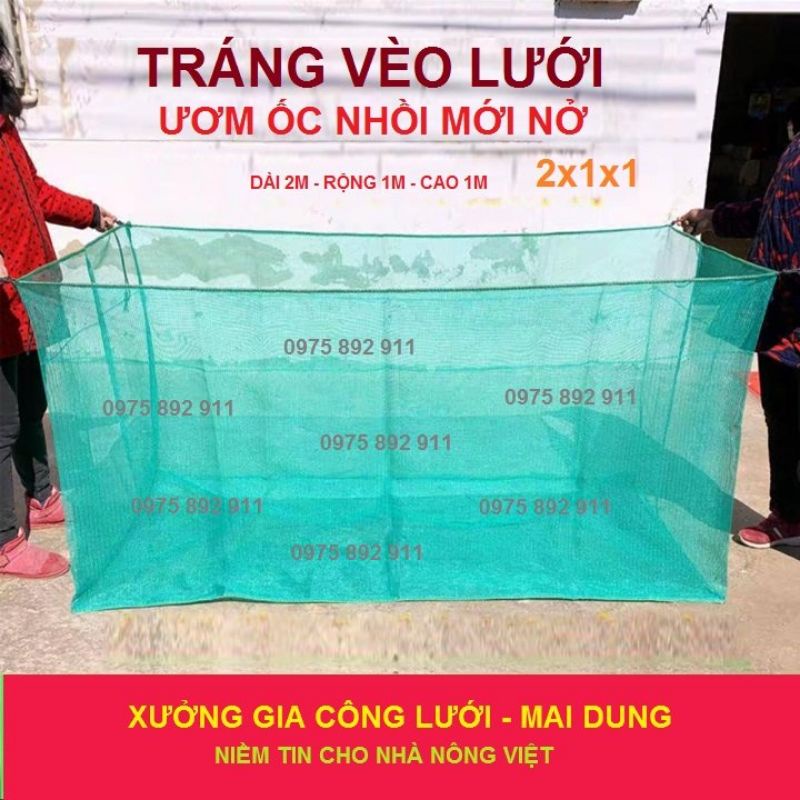 Tráng nuôi ốc nhồi mới nở chuyên nghiệp 2x1x1