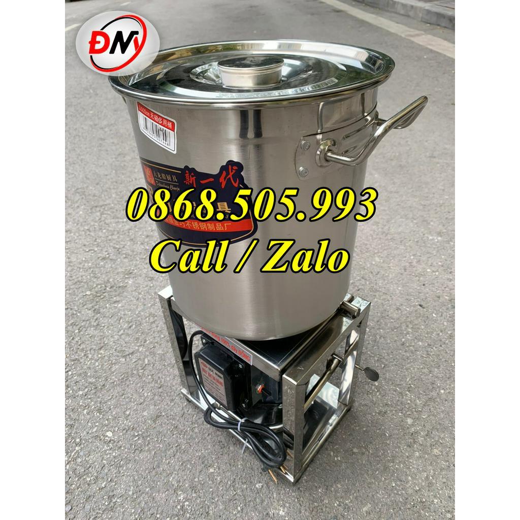 Máy xay rau má, xay lá sương sâm, lá dứa, xay tỏi ớt làm tương ớt siêu khỏe - Mô tơ 1100W, nồi cao 25cm - dây đồng 100%