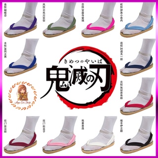 [Order] dép cói/geta cosplay Muichirou Giyuu Mitsuri Tanjiro Zenitsu Shinobu Obanai Rengoku
