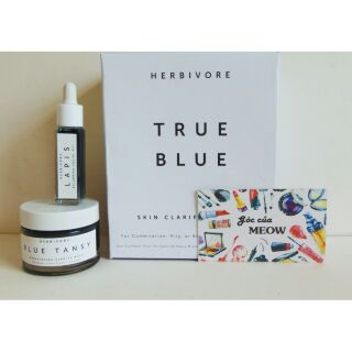 Tách set herbivore true blue dầu dưỡng lapis oil, mặt nạ blue tansy
