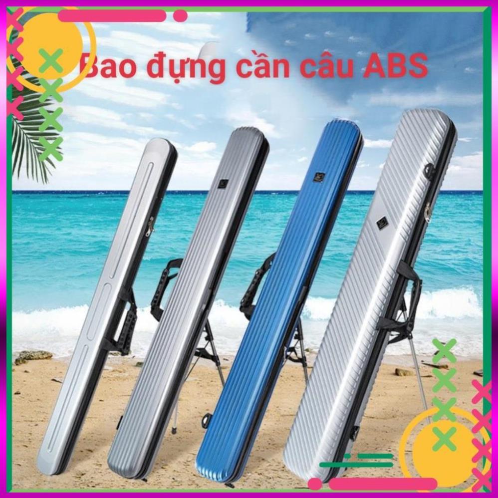 ⭐  Bao Đựng Cần Câu Cá ABS Cứng Dài 1m25 Có Chân Chống