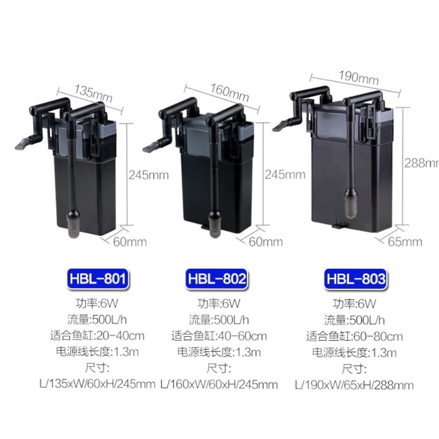 Lọc treo sunsun hbl-803 hbl-802