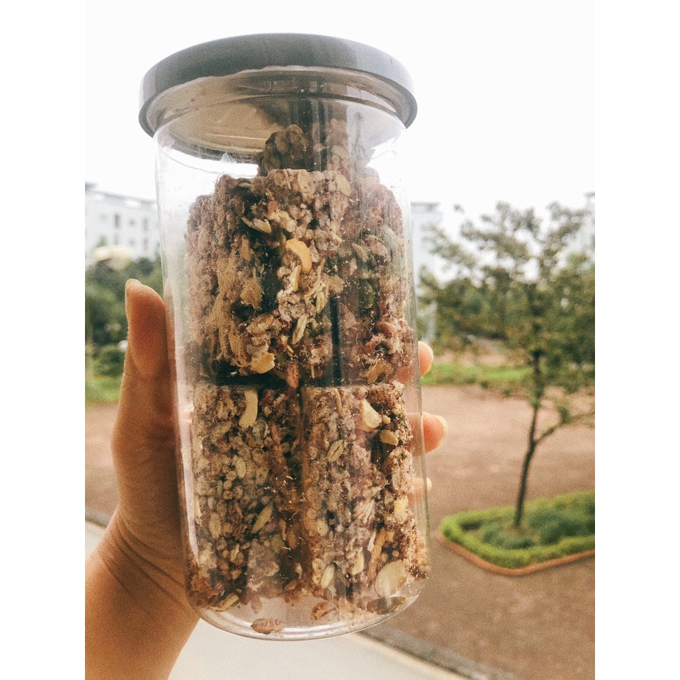 Thanh cơm gạo lứt ngũ cốc chà bông, rong biển miếng 200g
