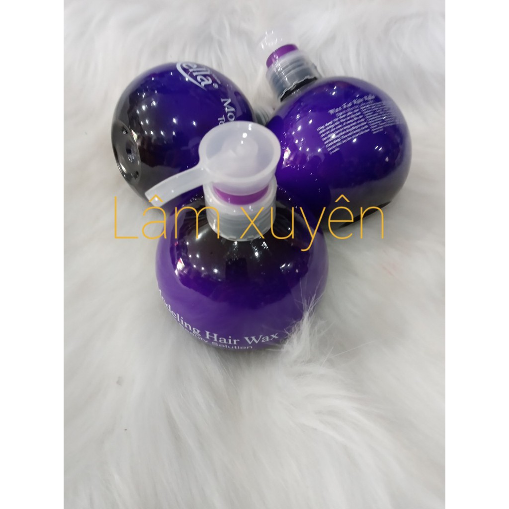 🍔FREESHIP🍔 Wax tạo lọn giữ nếp tạo kiểu tóc uốn xoăn Kella 200ml ( màu tím )💖giữ nếp tóc lâu,bồng bềnh và mềm mượt .🌻🌻🌻🌻