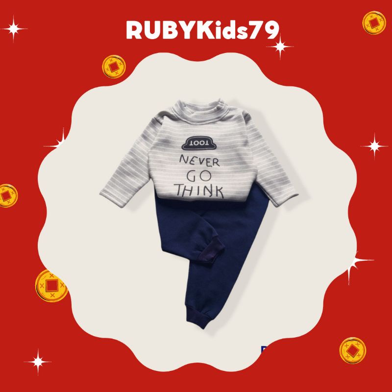 Đồ bộ nỉ bông cho bé trai gái từ 6-18kg RUBYKids79