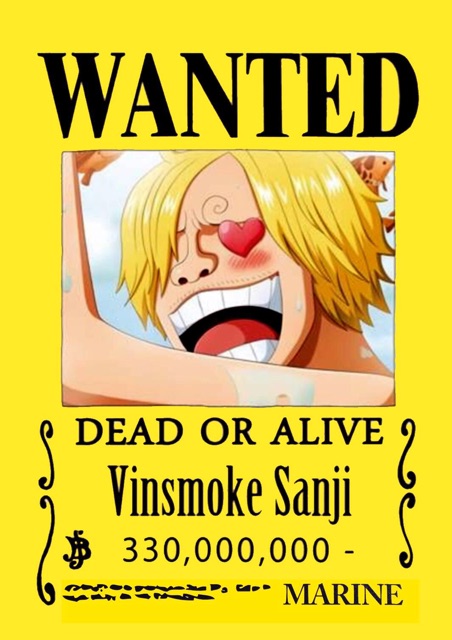 Conbo 9 ảnh poster anime ONE piece poster truy nã