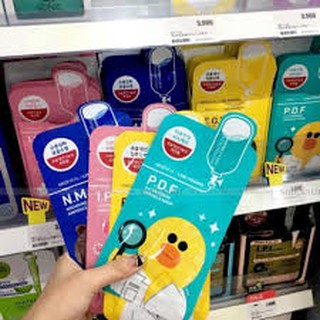 Mặt Nạ Gấu Thỏ Vịt MEDIHEAL LINE FRIENDS N.M.F AQUARING AMPOULE MASK HÀN QUỐC AUTH