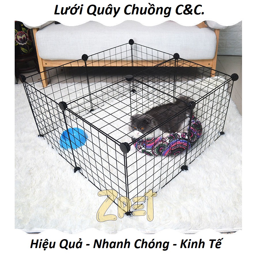 Lưới ghép chuồng CC cage - Lưới quây chuồng thú cưng 35x35cm (Nhớ đọc hướng dẫn)