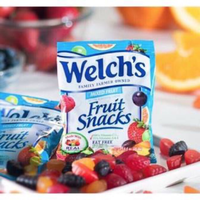 Combo 10 gói kẹo dẻo trái cây Welch's Fruit Snacks (25.5gr/ gói)