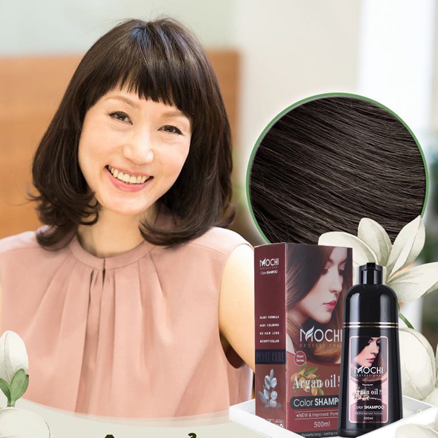 Dầu Gội Phủ Bạc Mochi Nhật Bản Đen Tóc Phủ Bạc  - Bí Quyết Từ Nhật Bản