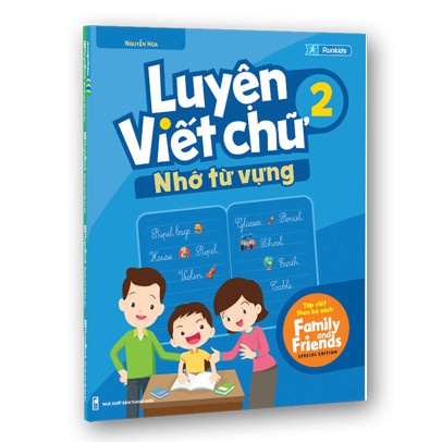 Sách - Luyện Viết Chữ Nhớ Từ Vựng 2 Tập Viết Theo Bộ Sách Family and Friends Special Edition MEGATH9571