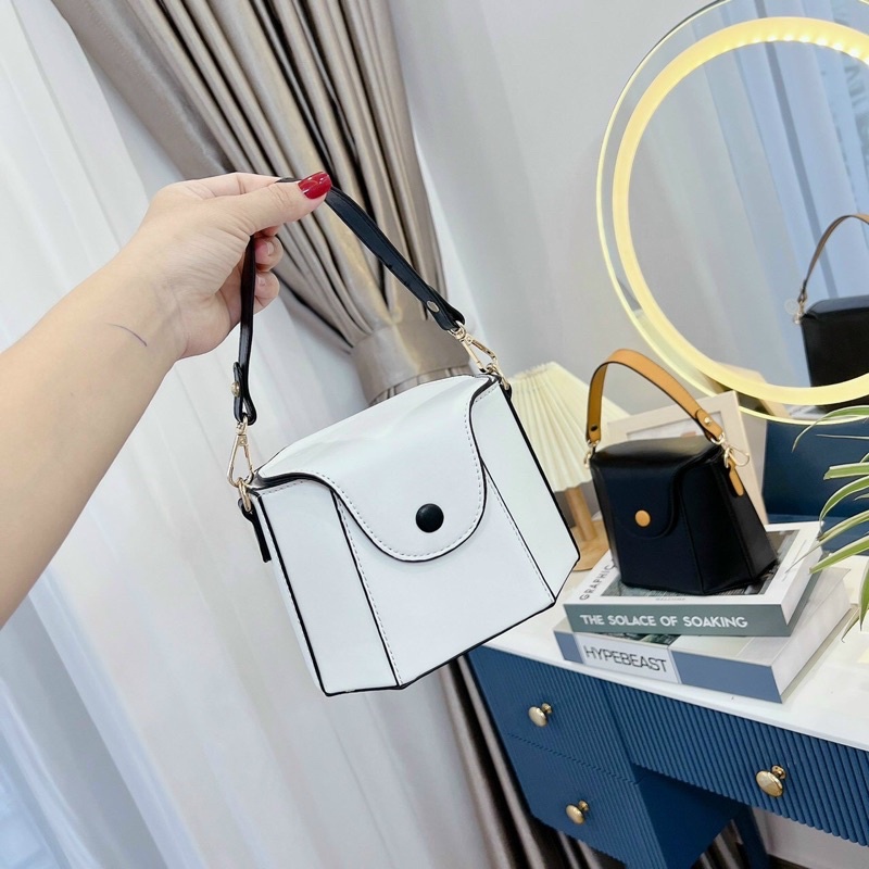 Túi xách cốp cầm tay có dây đeo chéo xinh xắn Hàng Q/Châu siêu xinh