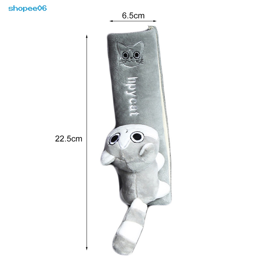 Đệm bọc dây đai an toàn xe hơi bằng vải flannel kiểu hoạt hình tiện dụng cho SUV