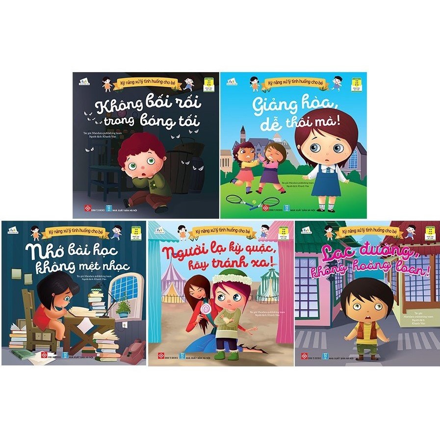 Sách - Kỹ năng xử lý tình huống cho bé (5 quyển) - Quyển lẻ tùy chọn